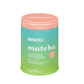 Organic Peach Matcha Tea Tin Matcha Drink Mix front view