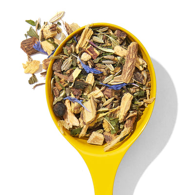 Organic Throat Rescue Tea Herbal front view