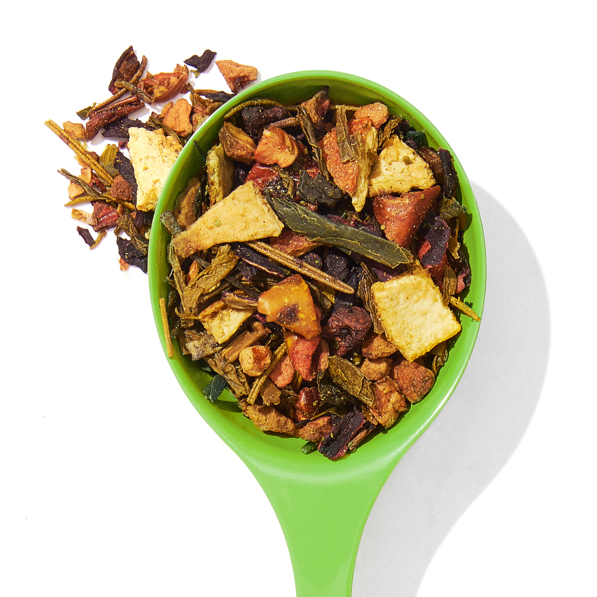 Blood Orange Boost Loose Leaf Tea Bag 250 g Green front view