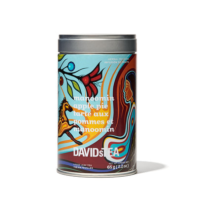 Manoomin Apple Pie Tea Iconic Tin Herbal front view