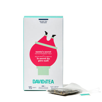 Santa's Secret Tea Pack of 15 Sachets Black front view
