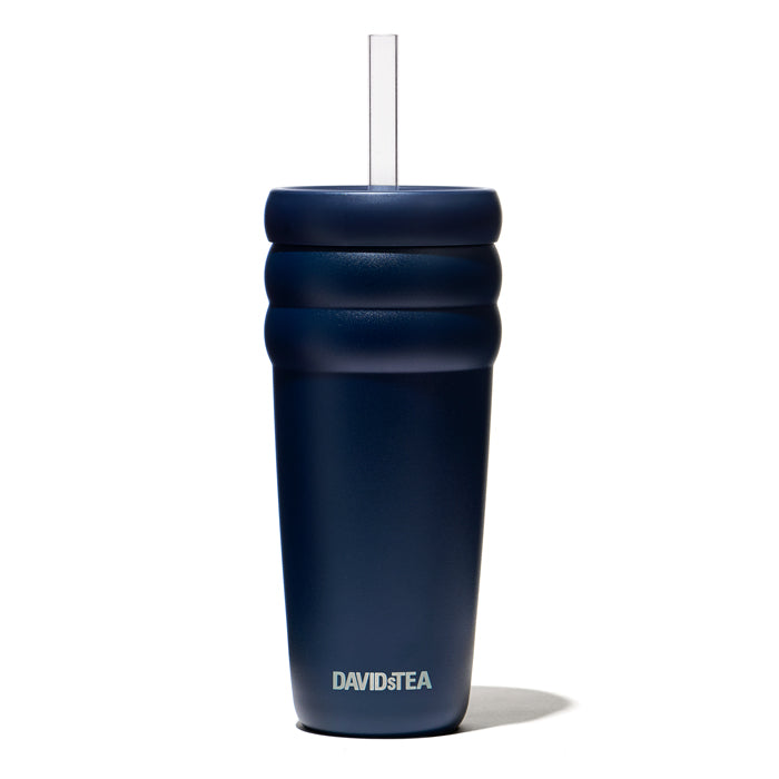 Midnight Blue Bubble Tumbler  front view