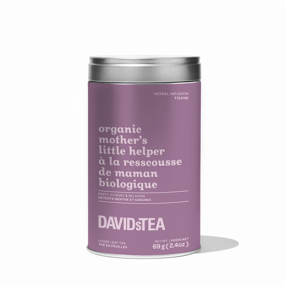 Organic Mother's Little Helper Tea Iconic Tin Herbal front view