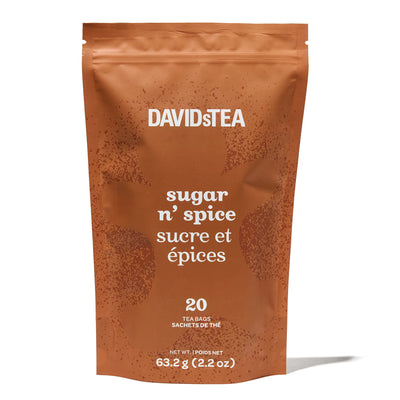 Sugar n' Spice Teas Sachet Variety Bag of 20 Sachets  front view