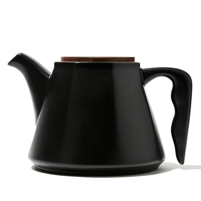Black Camellia Ceramic Teapot & Teacup Set  secondary