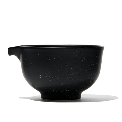 Speckled Black Matcha Bowl  front view