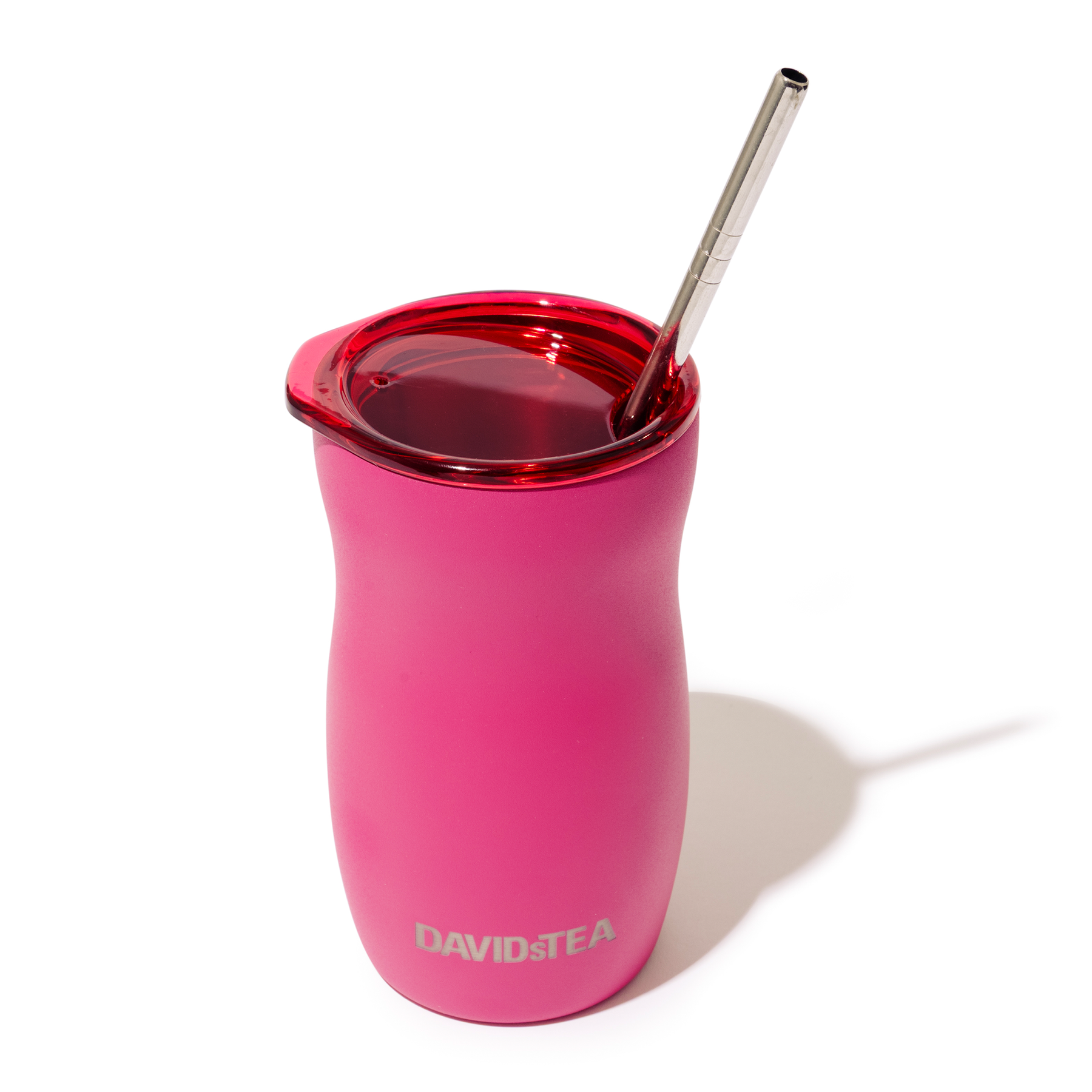 Duo Tasse à maté fuchsia et paille bombilla