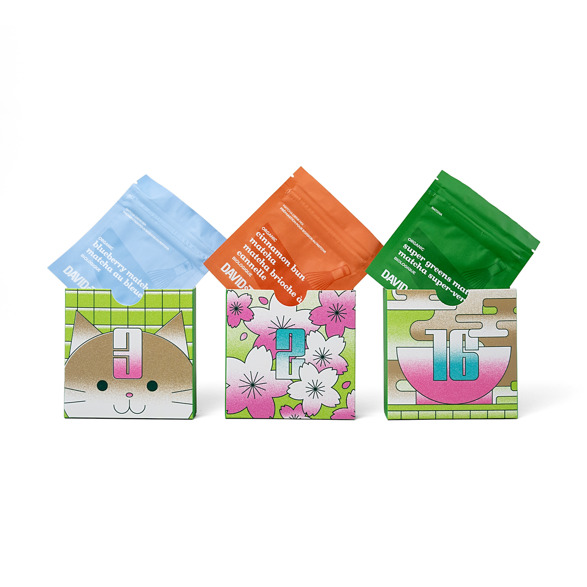 matcha advent powders individual