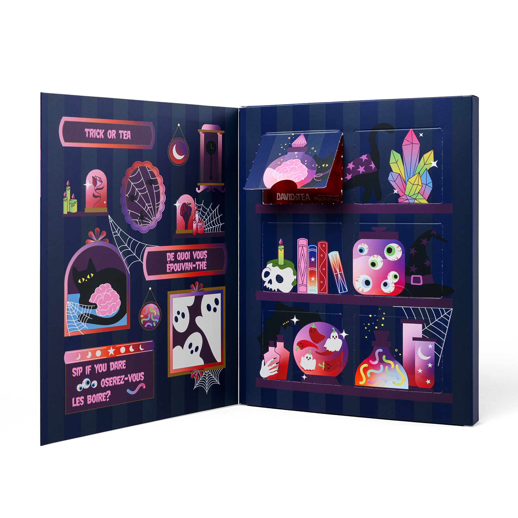 halloween 6 tea sampler open box