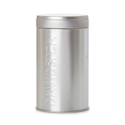 Silver tin  front view