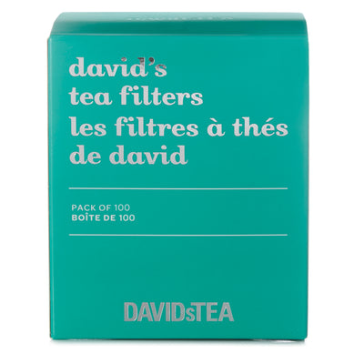 DAVIDsTEA Filters Pack of 100  front view