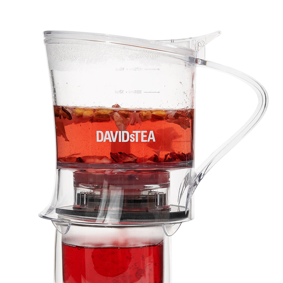 Clear 16 oz Tea Steeper  detail