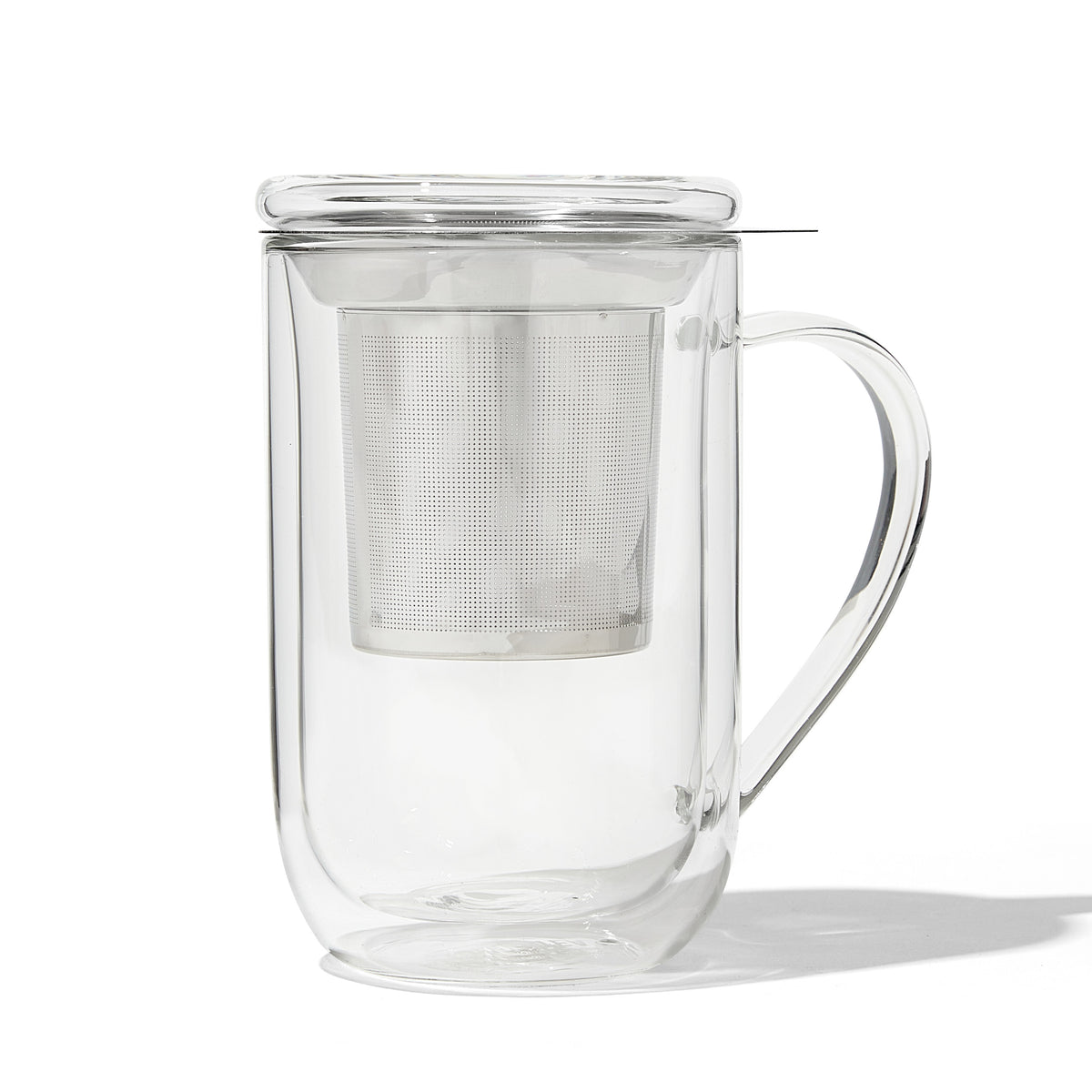 Double Walled Glass Nordic Mug with Infuser  more detail 