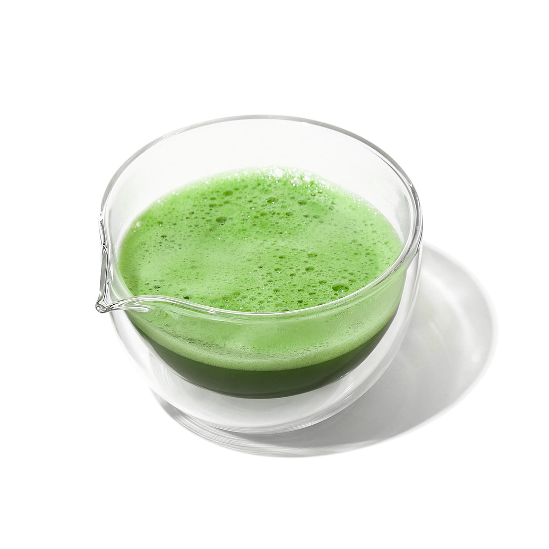 Double Walled Glass Matcha Bowl With Spout  more detail 