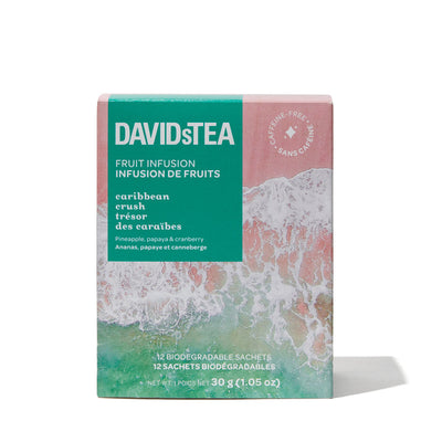 Caribbean Crush Tea Pack of 12 Sachets Herbal front view