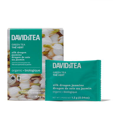 Organic Silk Dragon Jasmine Tea Pack of 12 Sachets  secondary