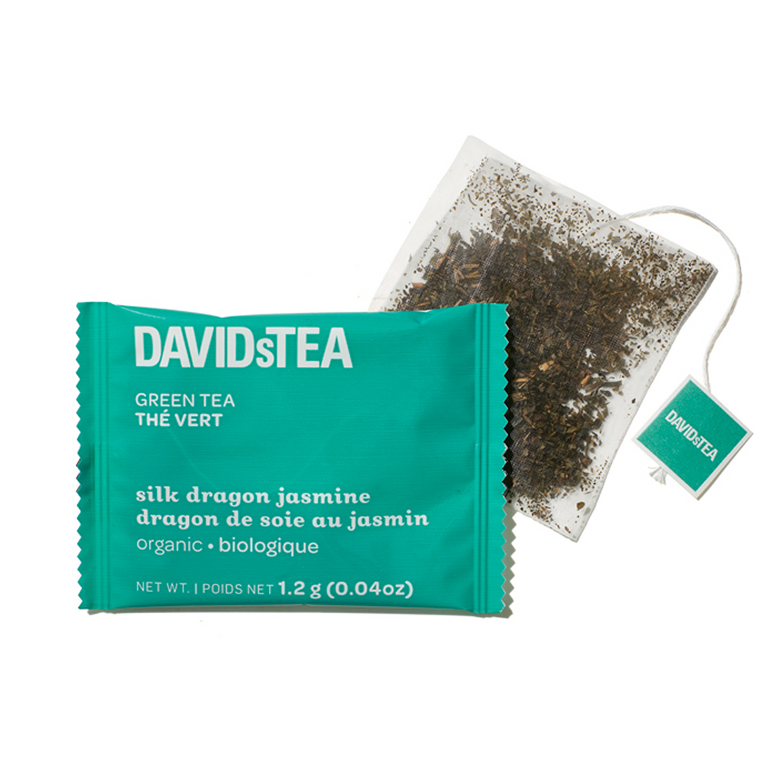 Organic Silk Dragon Jasmine Tea Pack of 12 Sachets  more detail 