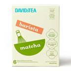 Barista matcha box with single serves sachets