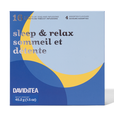 Sleep & Relax Mini Sachet Tea Chest  front view