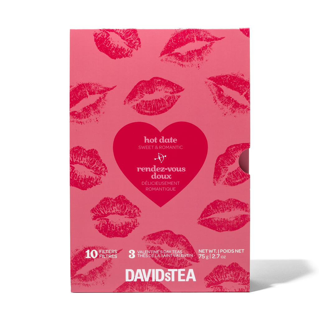 Hot Date 3 Tea Sampler  front view