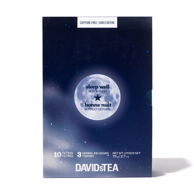 Sleep Well 3 Tea Sampler  front view