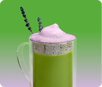 lavender matcha latte