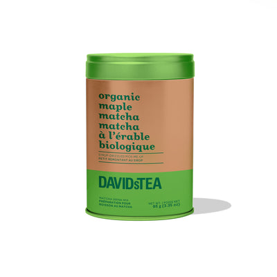 Organic Maple Matcha Iconic Tin Matcha Drink Mix front view