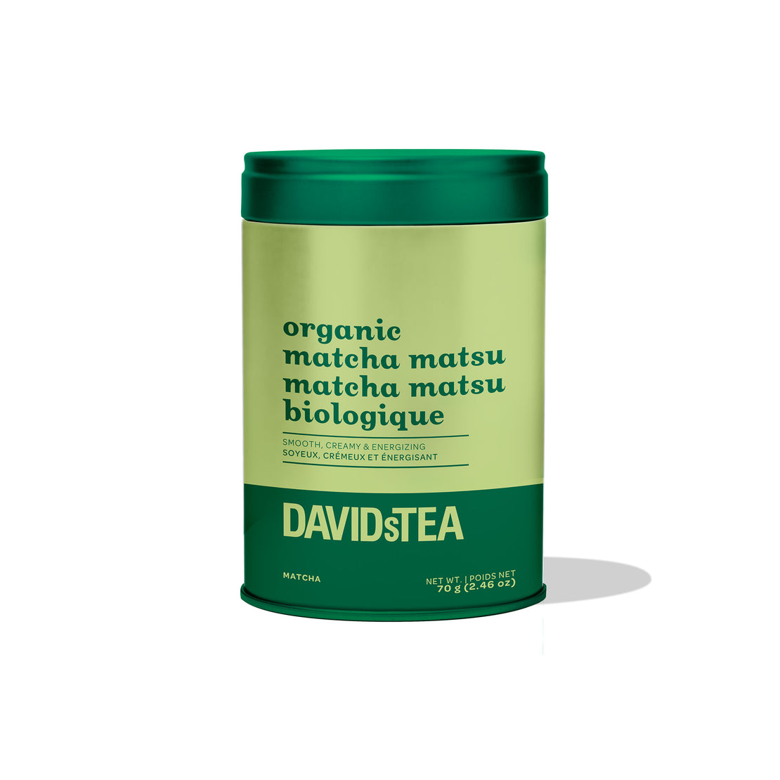 Organic Matcha Matsu Iconic Tin Matcha front view