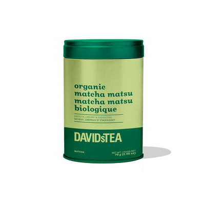 Organic Matcha Matsu Iconic Tin Matcha front view