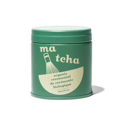 Organic Ceremonial Matcha Mini Tea Tin Matcha front view