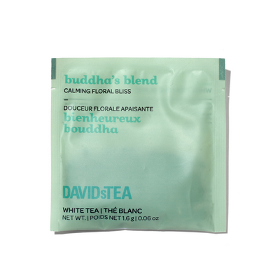 Buddha's Blend Tea Pack of 25 Sachets White front view