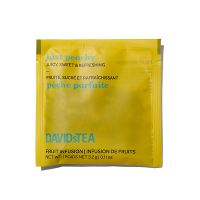 Just Peachy Tea Pack of 25 Sachets  front view