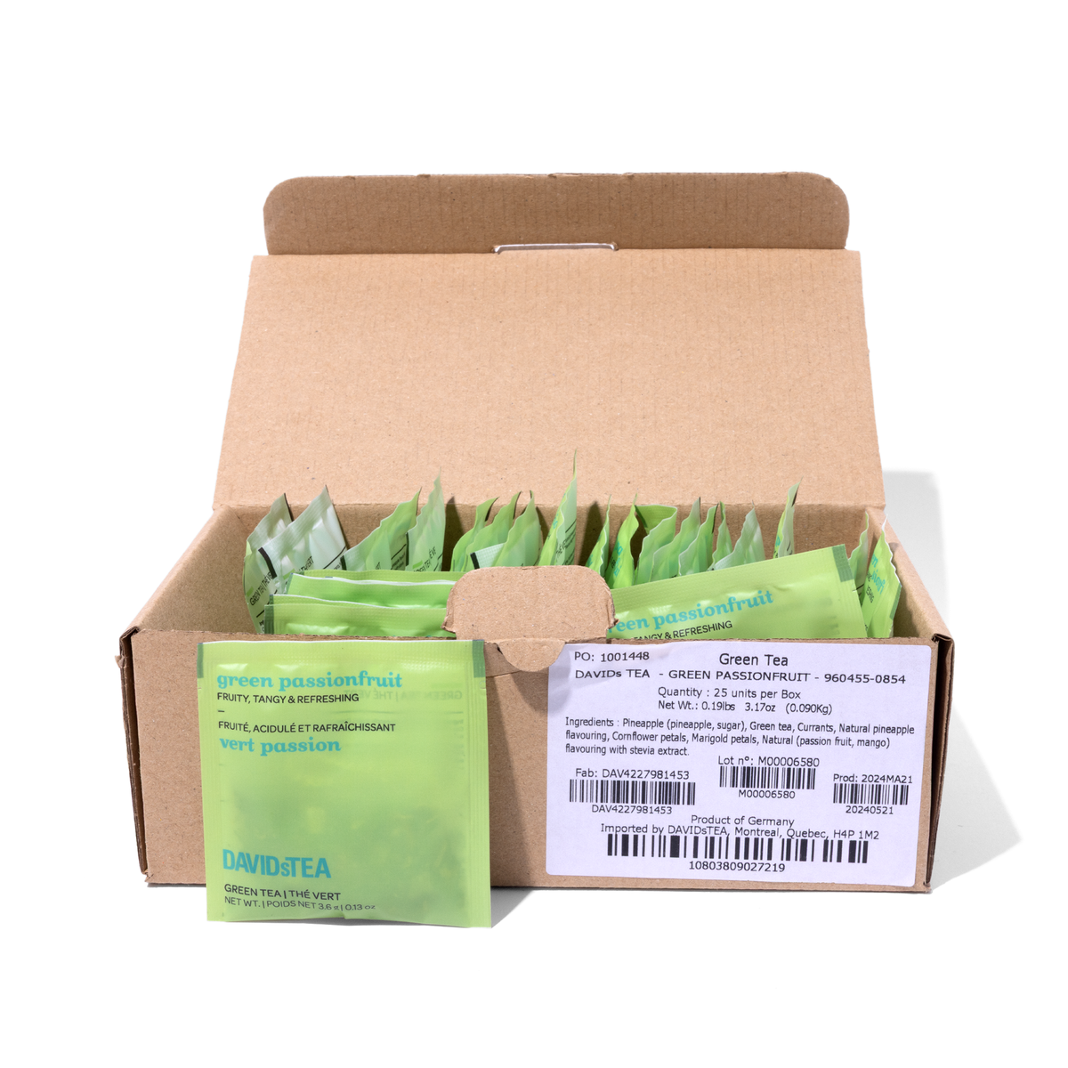 Organic Green Passionfruit Tea Pack of 25 Sachets  more detail
