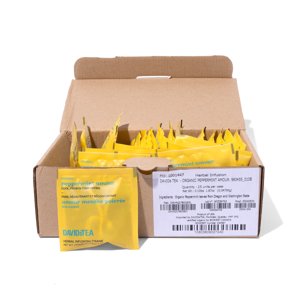 Organic Peppermint Amour Tea Pack of 25 Sachets  more detail