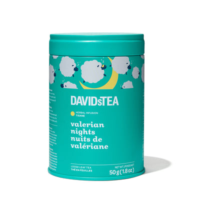 Valerian Nights Tea Loose Leaf Tin Herbal front view