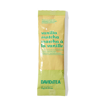 Vanilla Matcha Single Serves Pack of 48 Matcha Drink Mix front view