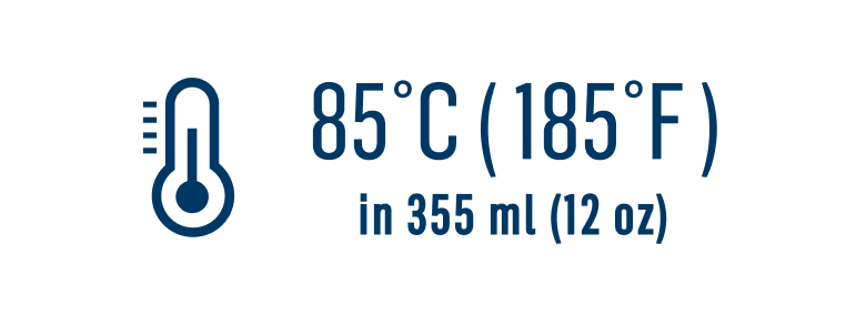 Steeping instructions: Heat water to 85°C (185°F) and use 355 mL (12 oz) of water.