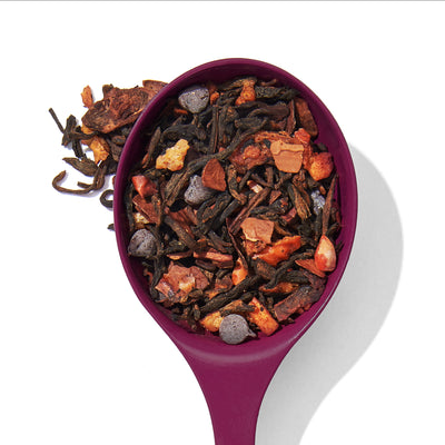 Hazelnut Chocolate Tea spoon Pu'erh front view