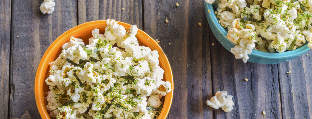 Recette matcha popcorn d