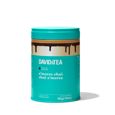 S'mores Chai Loose Leaf Tea Tin Pu'erh front view